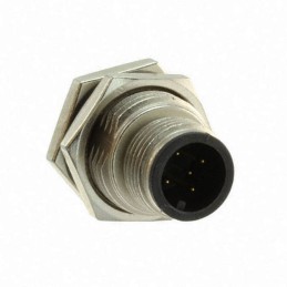 1 pcs - Amphenol Industrial Circular Connector, 5 Contacts, Panel Mount, M12 Connector, Plug, Male, IP68, IP69K, M Series
