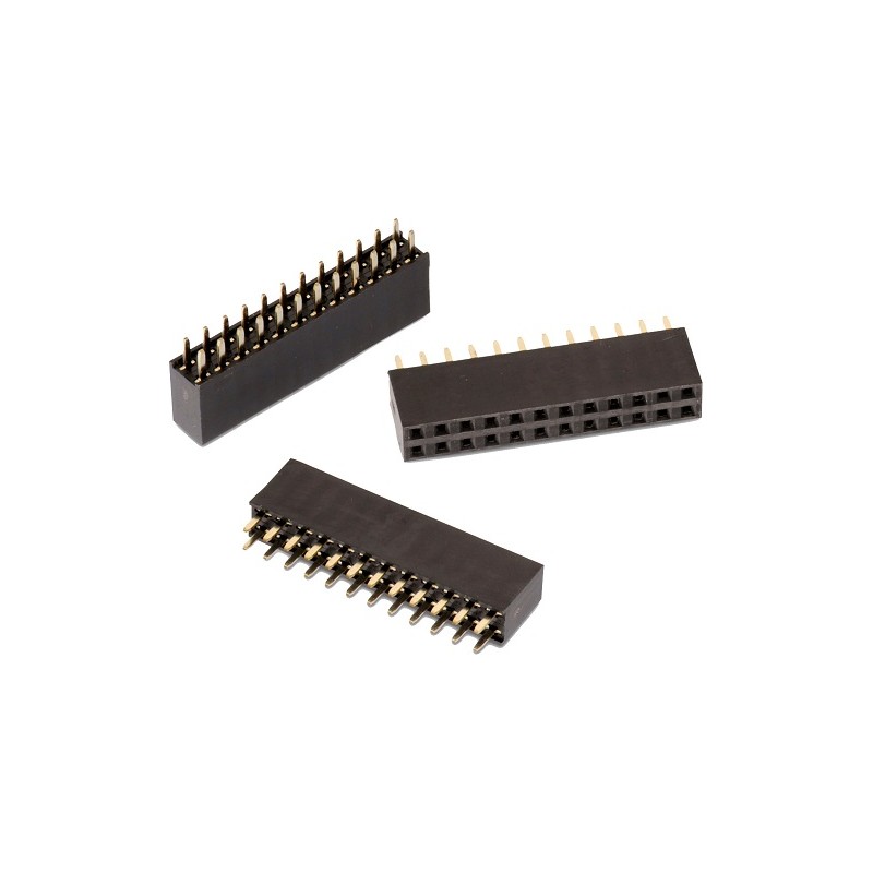 5 pcs - Wurth Elektronik WR-PHD Series Straight PCB Socket, 44-Contact, 2-Row, 2.54mm Pitch