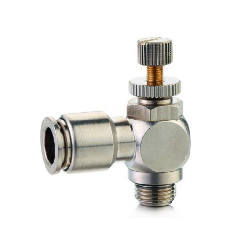 1 pcs - RS PRO Threaded Speed Controller, M5 Male Inlet Port x 6mm Tube Outlet Port