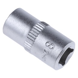 10 pcs - RS PRO 1/4 in Drive 8mm Standard Socket, 6 point