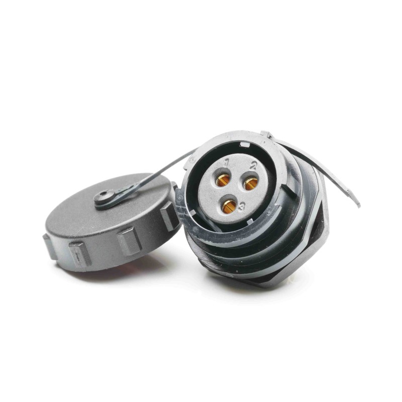 1 pcs - RS PRO Circular Connector, 3 Contacts, Panel Mount, Socket, Female, IP67