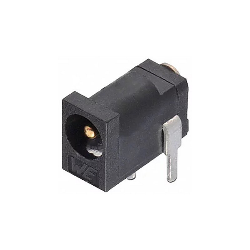 5 pcs - Wurth Elektronik, WR-DC Right Angle DC Socket Rated At 2.0A, 30.0 V, Panel Mount, length 5.0mm, Gold, Tin