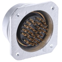 1 pcs - Amphenol Circular Connector, 37 Contacts, Panel Mount, Socket, Female, SL61 Series