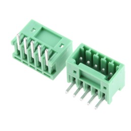 5 pcs - Phoenix Contact 2.5mm Pitch 5 Way Right Angle Pluggable Terminal Block, Header, Through Hole, Solder Termination