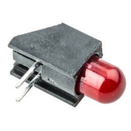 10 pcs - 550-2407F Dialight 550-2407F, Red Right Angle PCB LED Indicator, Through Hole 2.5 V