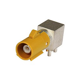 5 pcs - Molex, jack Through Hole SMB Connector, 50Ω, Solder Termination, Right Angle Body