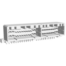 1 pcs - TE Connectivity, MULTILOCK 040/070 Female Connector Housing, 48 Way, 2 Row Right Angle