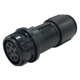 1 pcs - Bulgin Circular Connector, 3 Contacts, Cable Mount, Miniature Connector, Socket, Male, IP66, IP68, IP69K, Buccaneer