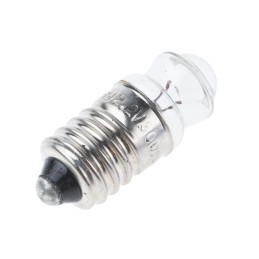 10 pcs - RS PRO E10 Indicator Light, Clear, 2.2 V, 300 mA, 18h