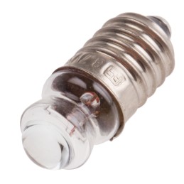 10 pcs - RS PRO E10 Indicator Light, Clear, 3.7 V, 300 mA, 10h