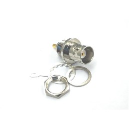 1 pcs - RS PRO, jack Panel Mount BNC Connector, 50Ω, Straight Body