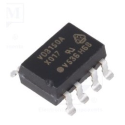 10 pcs - VO3150A-X017T Vishay, VO3150A-X017T DC Input Phototransistor Output Dual Optocoupler, Surface Mount, 8-Pin SMD