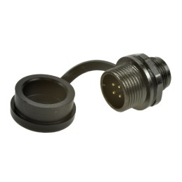 1 pcs - RS PRO Circular Connector, 4 Contacts, Front Mount, Plug, Male, IP67