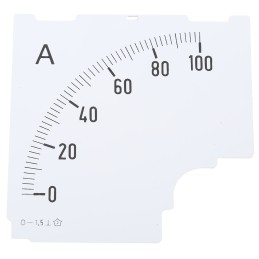 10 pcs - D96MC DIAL 0/100A HOBUT 0/100A Meter Scale for Shunt 75mV