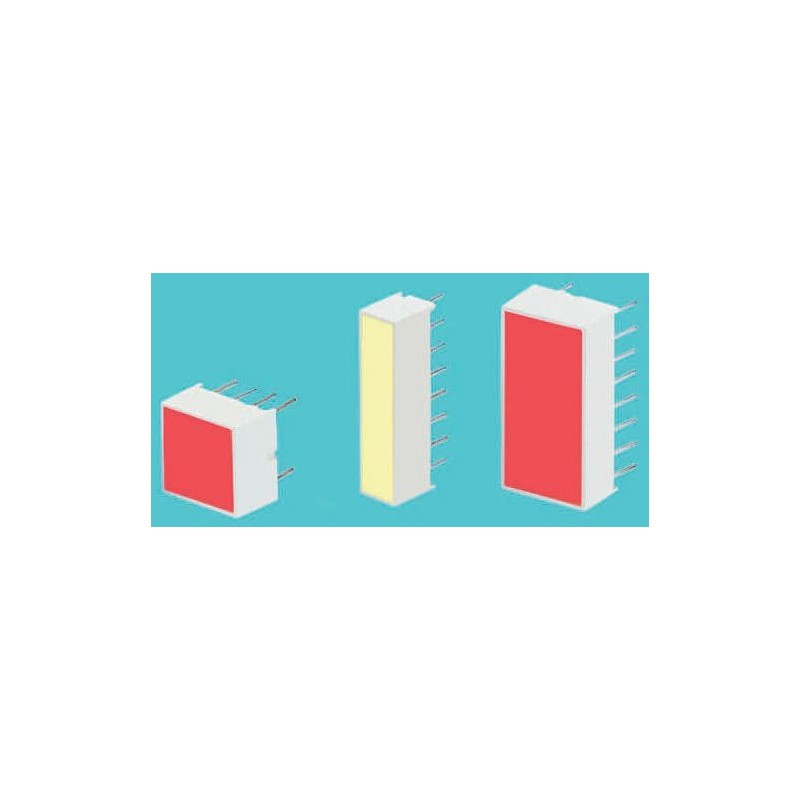 10 pcs - KB-2855SGD KB-2855SGD Kingbright Light Bar LED Display, Green 54 μcd