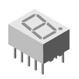 10 pcs - TDSG3150-M TDSG3150-M Vishay 7-Segment LED Display, Green