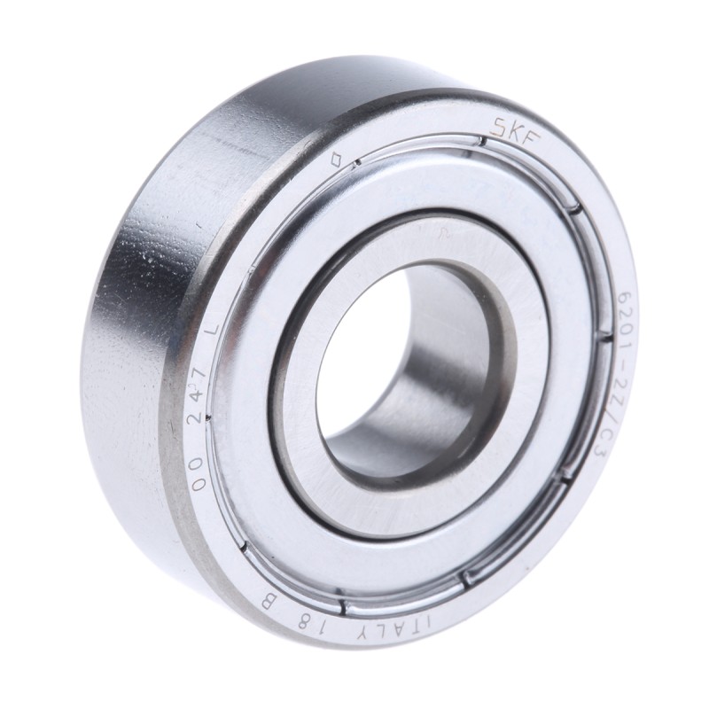 1 pcs - SKF 6201-2Z/C3 Single Row Deep Groove Ball Bearing- Both Sides Shielded 12mm I.D, 32mm O.D