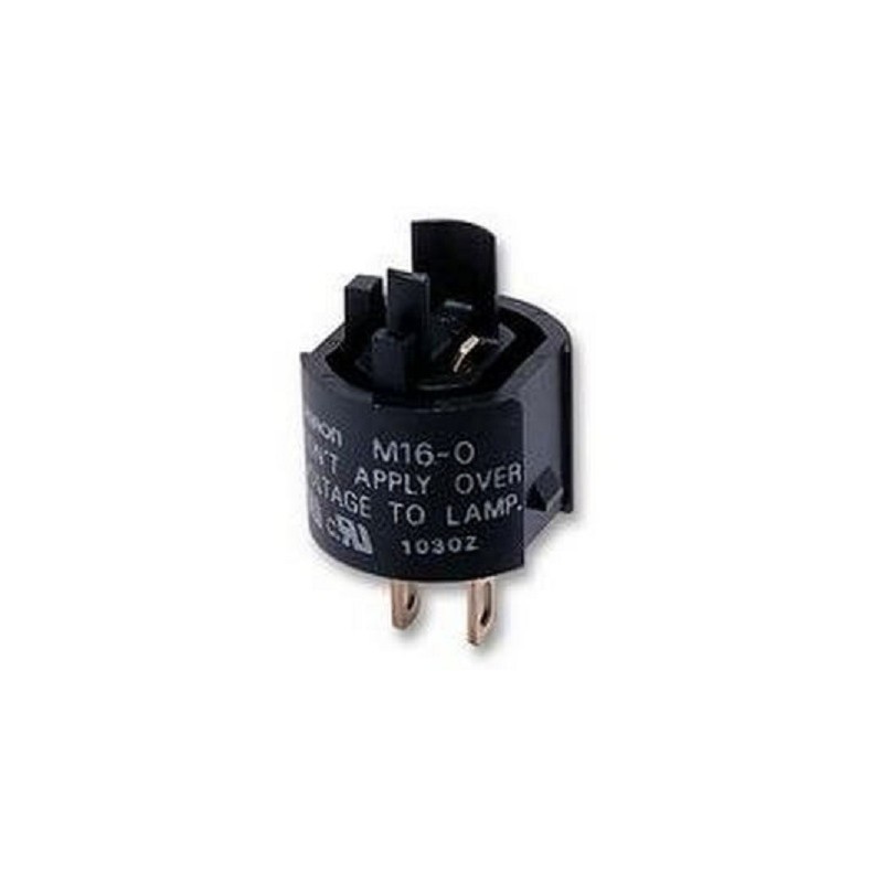 10 pcs - M16-0 Omron Flashing LED Push Button Lamp, 24V ac/dc