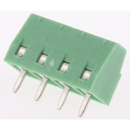 5 pcs - Phoenix Contact MKDS 1/ 4-3.81 Series PCB Terminal Block, 4-Contact, 3.81mm Pitch, Through Hole Mount, 1-Row, Screw