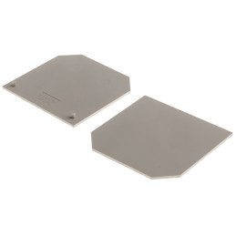 5 pcs - RS PRO End Cover for Use with DIN Rail Terminal Blocks