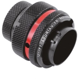 1 pcs - Souriau Circular Connector, 55 Contacts, Cable Mount, Plug, Male, IP67, 8STA Series