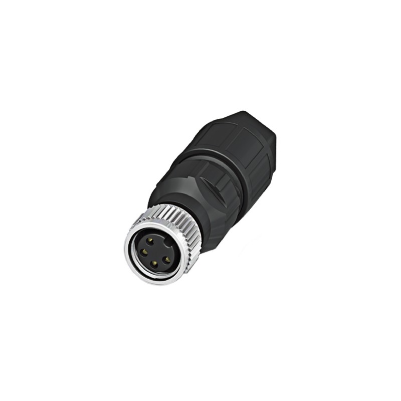 1 pcs - Phoenix Contact Circular Connector, 4 Contacts, M8 Connector, Socket, Female, IP65, IP67