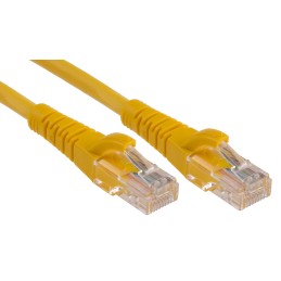1 pcs - RS PRO Cat5e Male RJ45 to Male RJ45 Ethernet Cable, U/UTP, Yellow LSZH Sheath, 1m