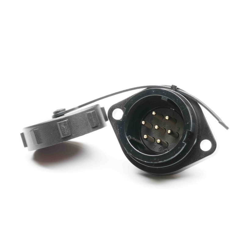 1 pcs - RS PRO Circular Connector, 7 Contacts, Flange Mount, Plug, Male, IP67