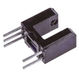 10 pcs - OPB625 OPB625 Optek, Through Hole Slotted Optical Switch, Buffer, Open-Collector with 10K Pull-Up Resistor Output