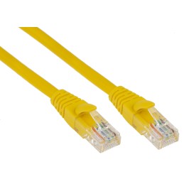 1 pcs - RS PRO Cat5e Male RJ45 to Male RJ45 Ethernet Cable, U/UTP, Yellow PVC Sheath, 3m