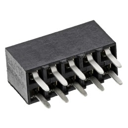 5 pcs - TE Connectivity AMPMODU MOD IV Series Straight Through Hole Mount PCB Socket, 10-Contact, 2-Row, 2.54mm Pitch, Solder