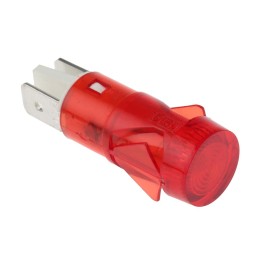 10 pcs - C287000NAD Arcolectric (Bulgin) Ltd Red Neon Panel Mount Indicator, 230V ac, 12.7mm Mounting Hole Size