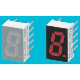 10 pcs - HDSP-U203 HDSP-U203 Broadcom 7-Segment LED Display, CC Red 5.4 mcd RH DP 8mm
