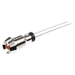 10 pcs - 572-305-04 Marl Red Panel Mount Indicator, 2.8V, 6mm Mounting Hole Size, Lead Pin Termination