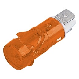 10 pcs - C287000NAG Arcolectric (Bulgin) Ltd Orange Neon Panel Mount Indicator, 110V ac, 12.7mm Mounting Hole Size