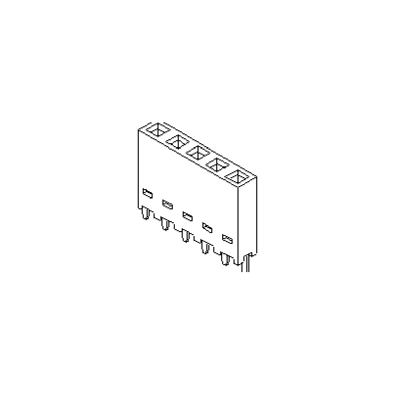 1 pcs - Molex Straight Through Hole Mount PCB Socket, 8-Contact, 1-Row, 2.54mm Pitch, Plug-In Termination