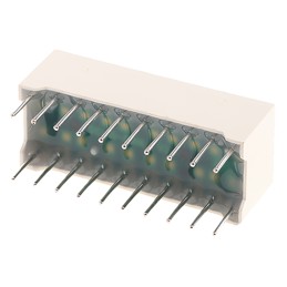 10 pcs - DC-10YWA DC-10YWA Kingbright Light Bar LED Display, Yellow 9 mcd