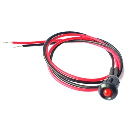 10 pcs - TA300203 CML Innovative Technologies TA30XXXX Series Red Panel Mount Indicator, 12V dc, 6mm Mounting Hole Size, Lead Wi
