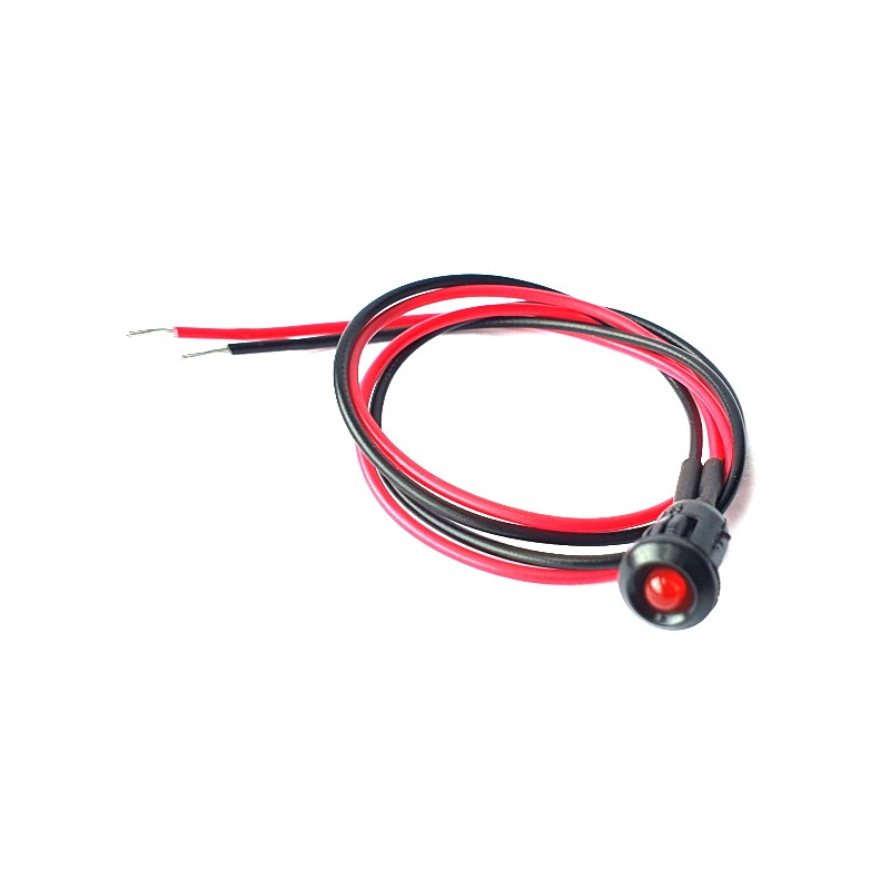 10 pcs - TA300003 CML Innovative Technologies TA30XXXX Series Red Panel Mount Indicator, 2V dc, 6mm Mounting Hole Size, Lead Wir
