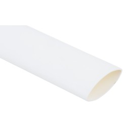 1 Bag of 1 - RS PRO Halogen Free Heat Shrink Tubing, White 12.7mm Sleeve Dia. x 1.2m Length 2:1 Ratio