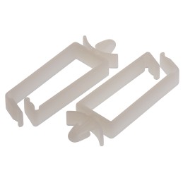 1 Bag of 100 - RS PRO Natural Nylon Saddle Clip