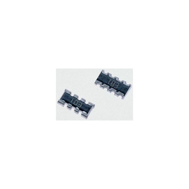 50 pcs - Bourns, CAY10 1kΩ ±5% Isolated Resistor Array, 4 Resistors, 0.125W total, 0804 (2010M), Convex