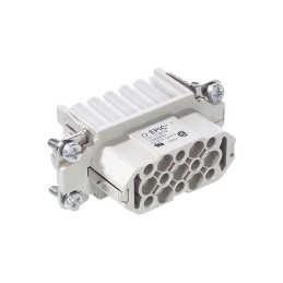1 pcs - Epic Contact Heavy Duty Power Connector Insert, 10A, Male, H-D Series, 16 Contacts