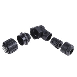 1 pcs - Amphenol Circular Connector, 6 + PE Contacts, Cable Mount, Socket, Female, IP65, IP67, Ecomate Series