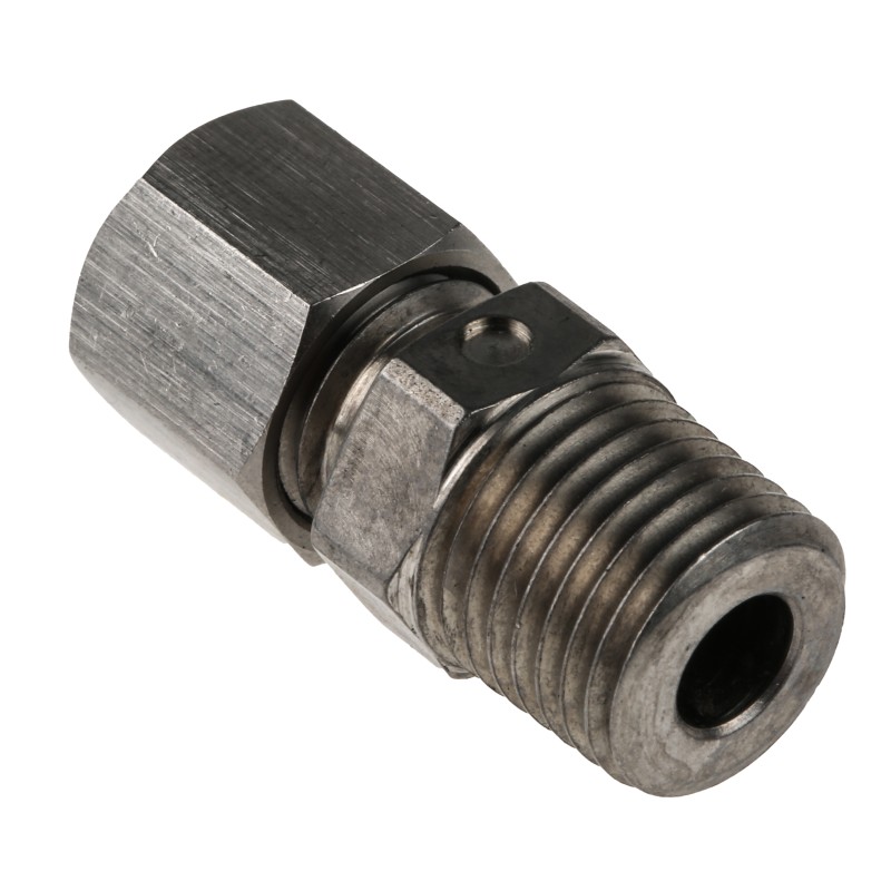 1 pcs - RS PRO In-Line Thermocouple Compression Fitting for Use with Thermocouple, 1/4 NPT, 6mm Probe, RoHS Compliant Standard