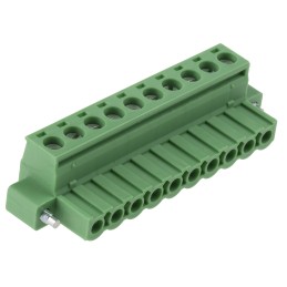 1 pcs - Phoenix Contact 5.08mm Pitch 10 Way Pluggable Terminal Block, Plug, Plug-In, Screw Termination
