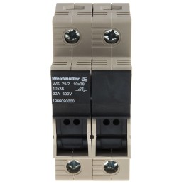 1 pcs - Weidmuller W Series Beige Fused DIN Rail Terminal, Single-Level, Screw Termination
