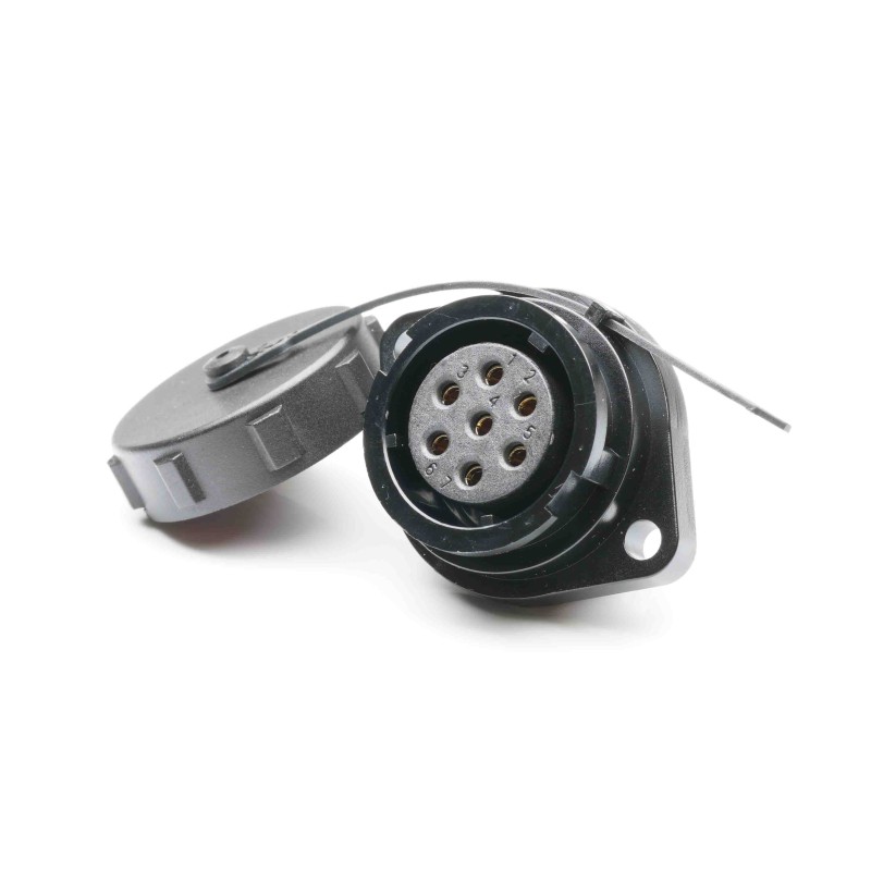 1 pcs - RS PRO Circular Connector, 7 Contacts, Flange Mount, Socket, Female, IP67