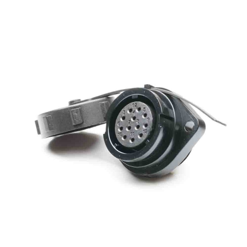 1 pcs - RS PRO Circular Connector, 12 Contacts, Flange Mount, Socket, Female, IP67