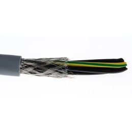 1 Reel of 50 M - RS PRO Control Cable, 7 Cores, 1 mm², CY, Screened, 50m, Grey PVC Sheath, 17 AWG